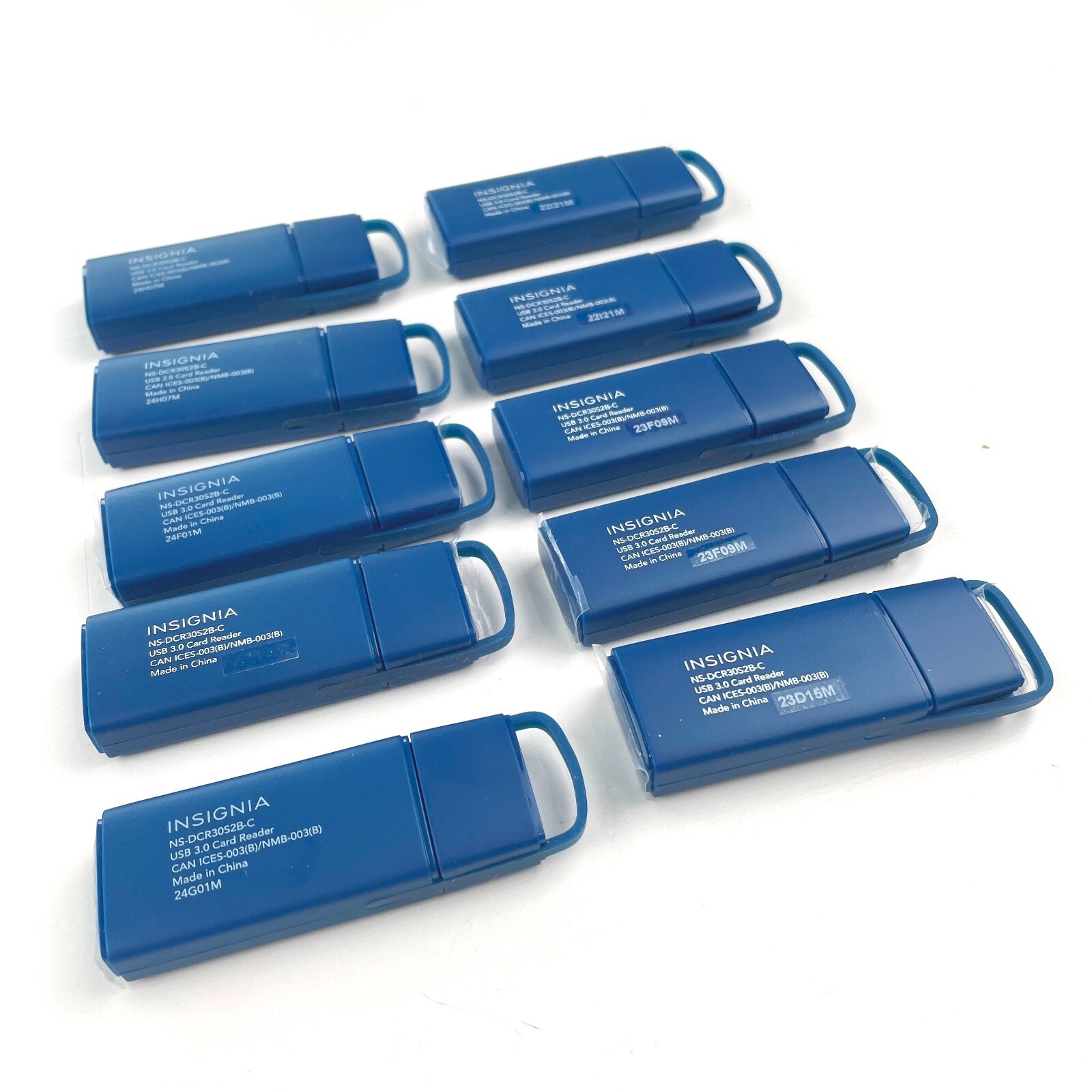 [PACK 10]Insignia USB 3.0 Memory Card Adapter Reader 2in1 For Micro SD SDHC SDXC