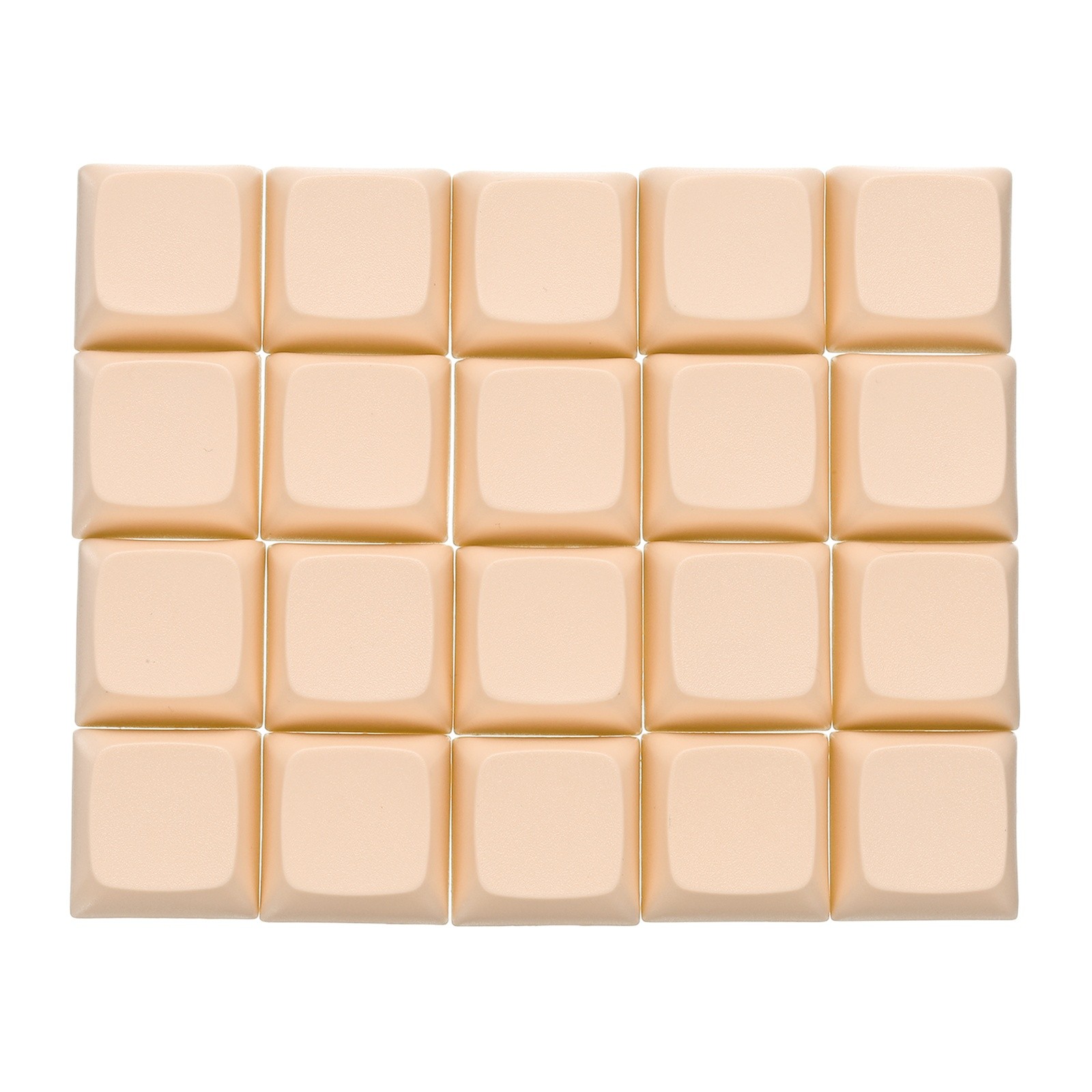 20Pcs PBT Keycap Set Mechanical Numeric Keypads for Keyboard Light Orange