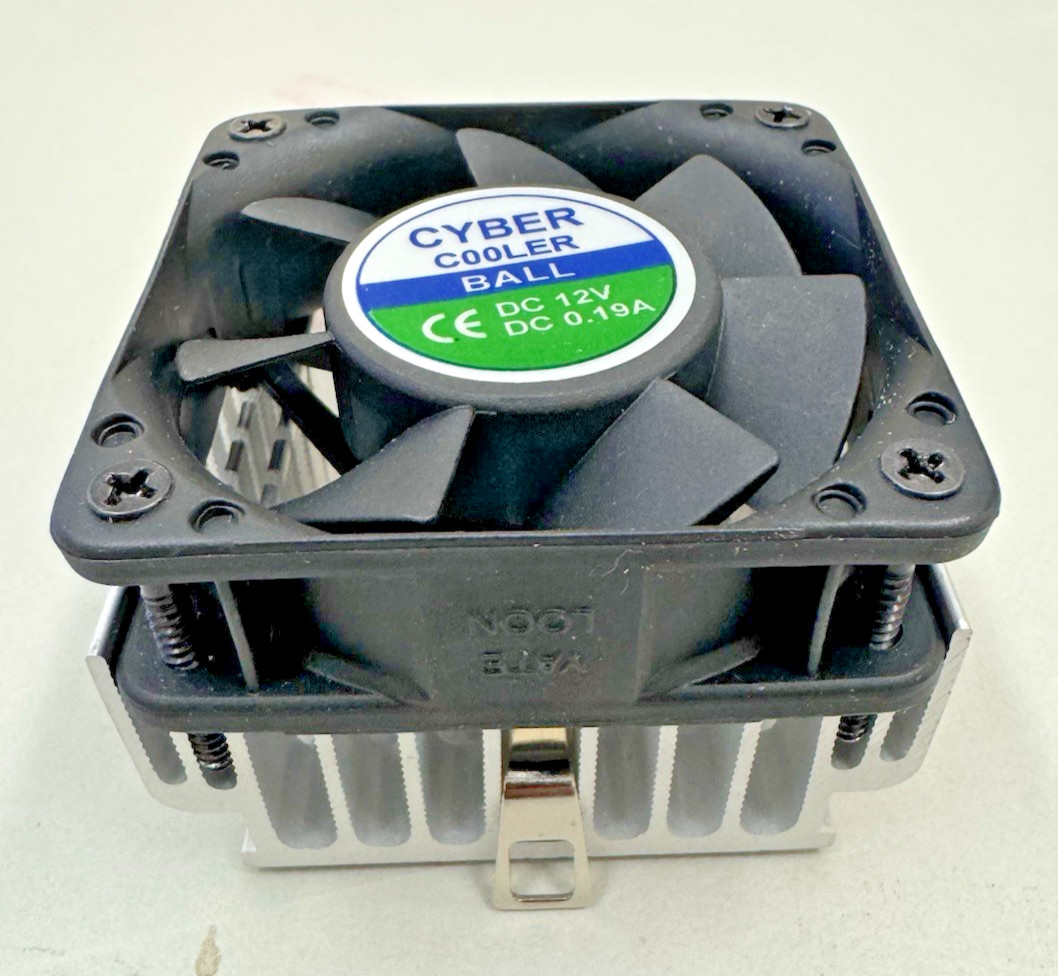 Cyber Cooler Ball bearing CPU Cooler For socket 370, A and More w 