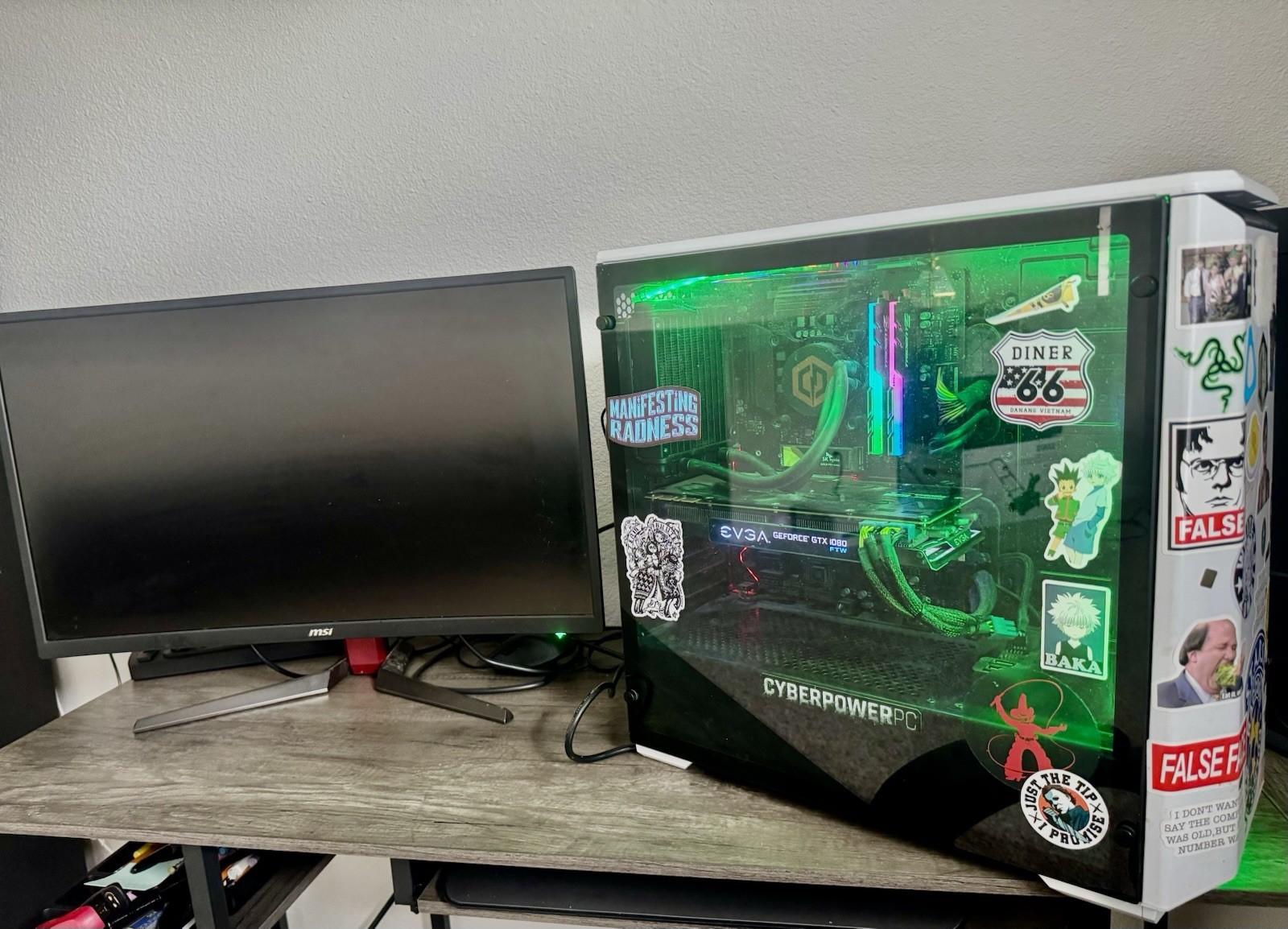 🔥 Gaming PC Setup + MSI Curved Monitor 🔥(runs excellent with no issues).