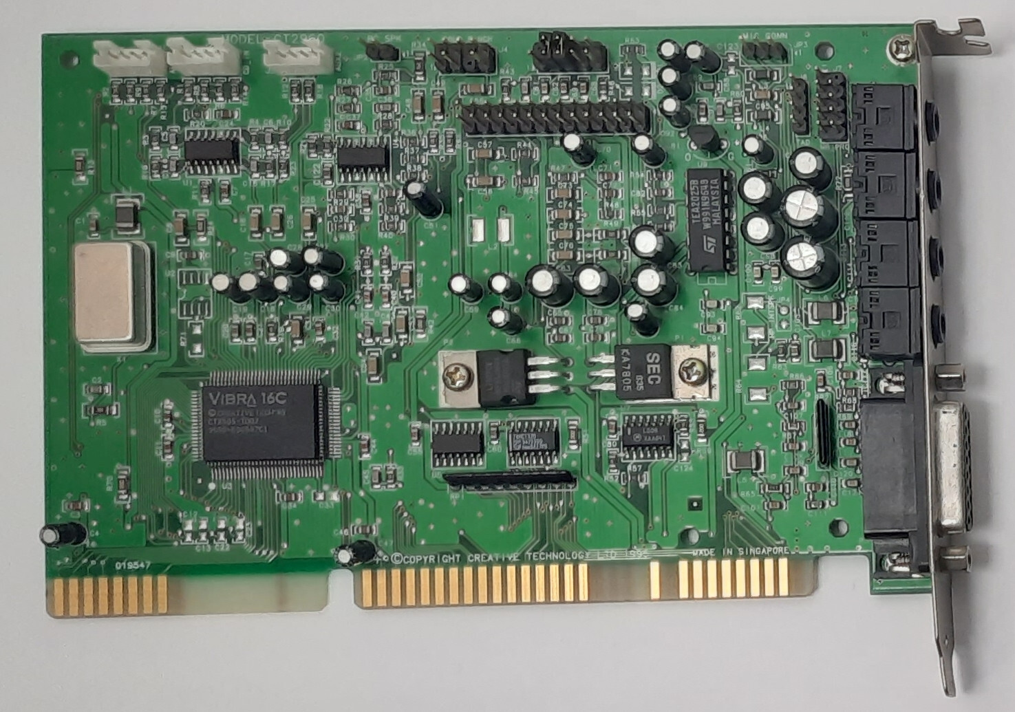 Creative Sound Blaster 16 Prelude ISA Sound Card (CT2960, Retro, 1995)