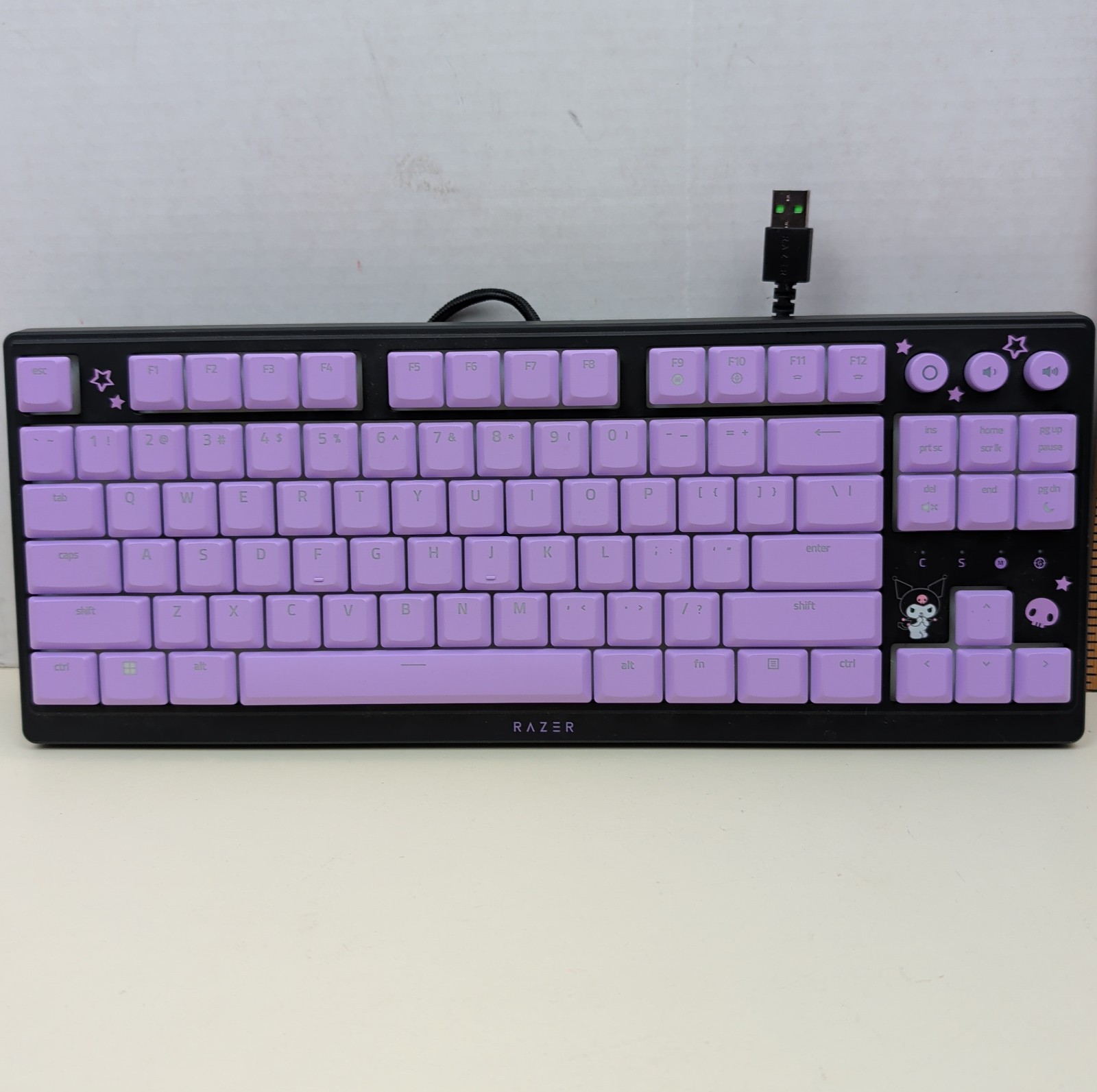 Razer Kuromi Gaming Keyboard RZ03-0488 Sanrio Purple Black Wired USB 2025