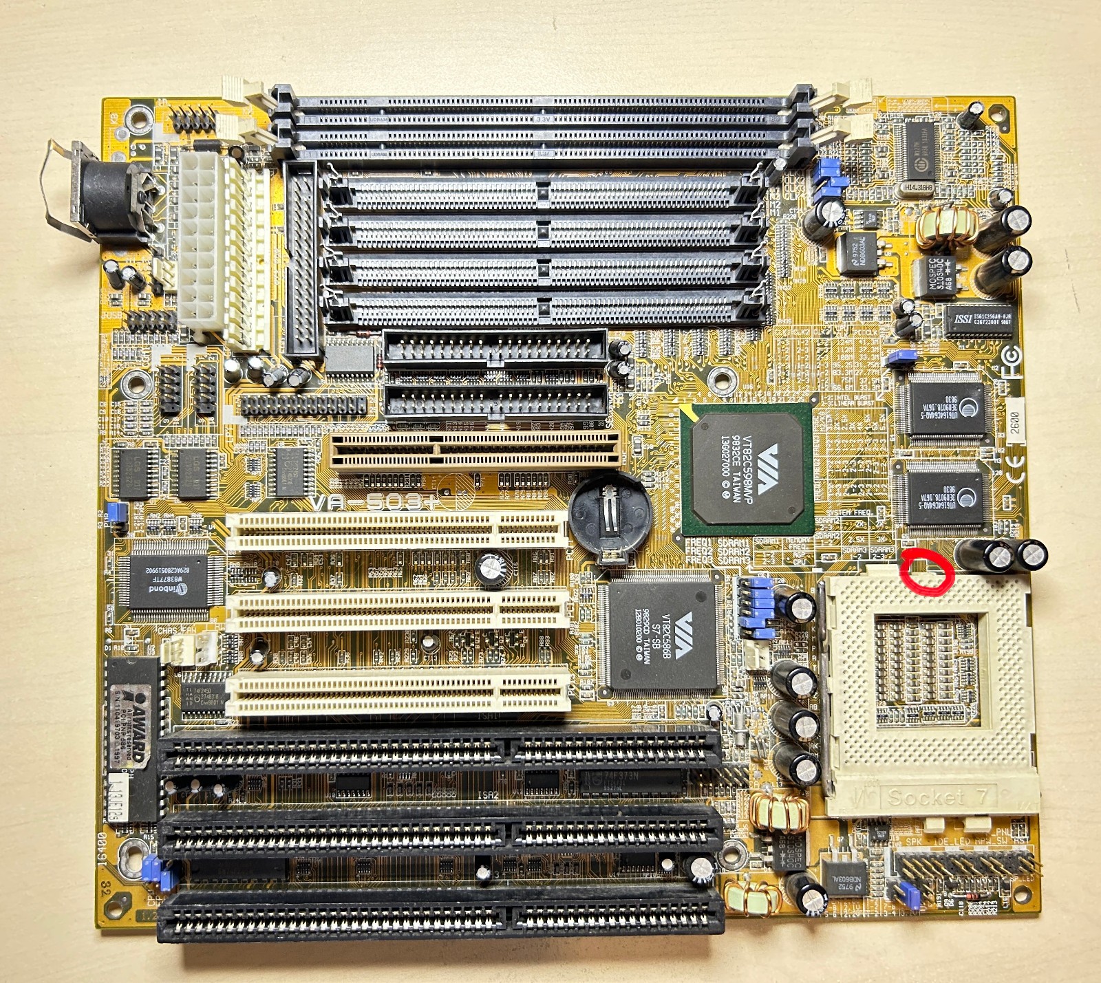 Super Socket 7 motherboard - FIC VA-503+ with 1MB Cache Tested
