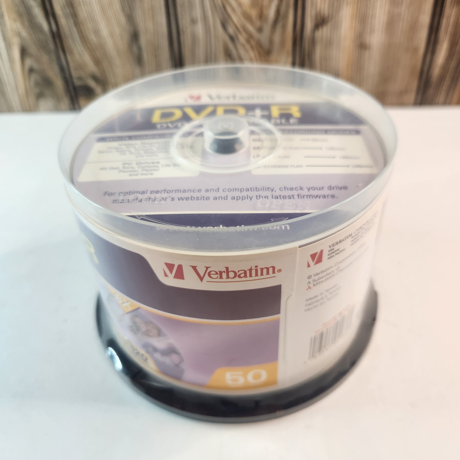 Verbatim DVD+R 50 Pack Blank Media UNUSED Brand New 120 Min Video 4.7