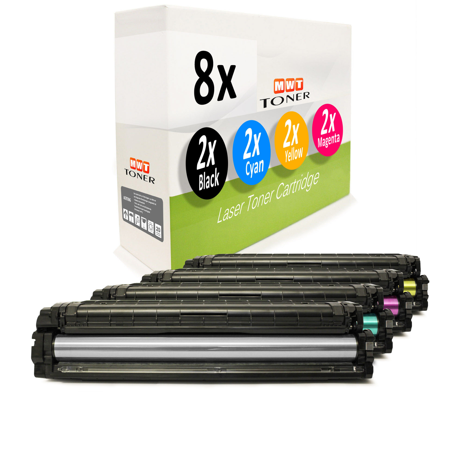 8x Cartridge for Samsung CLP-680-DW
