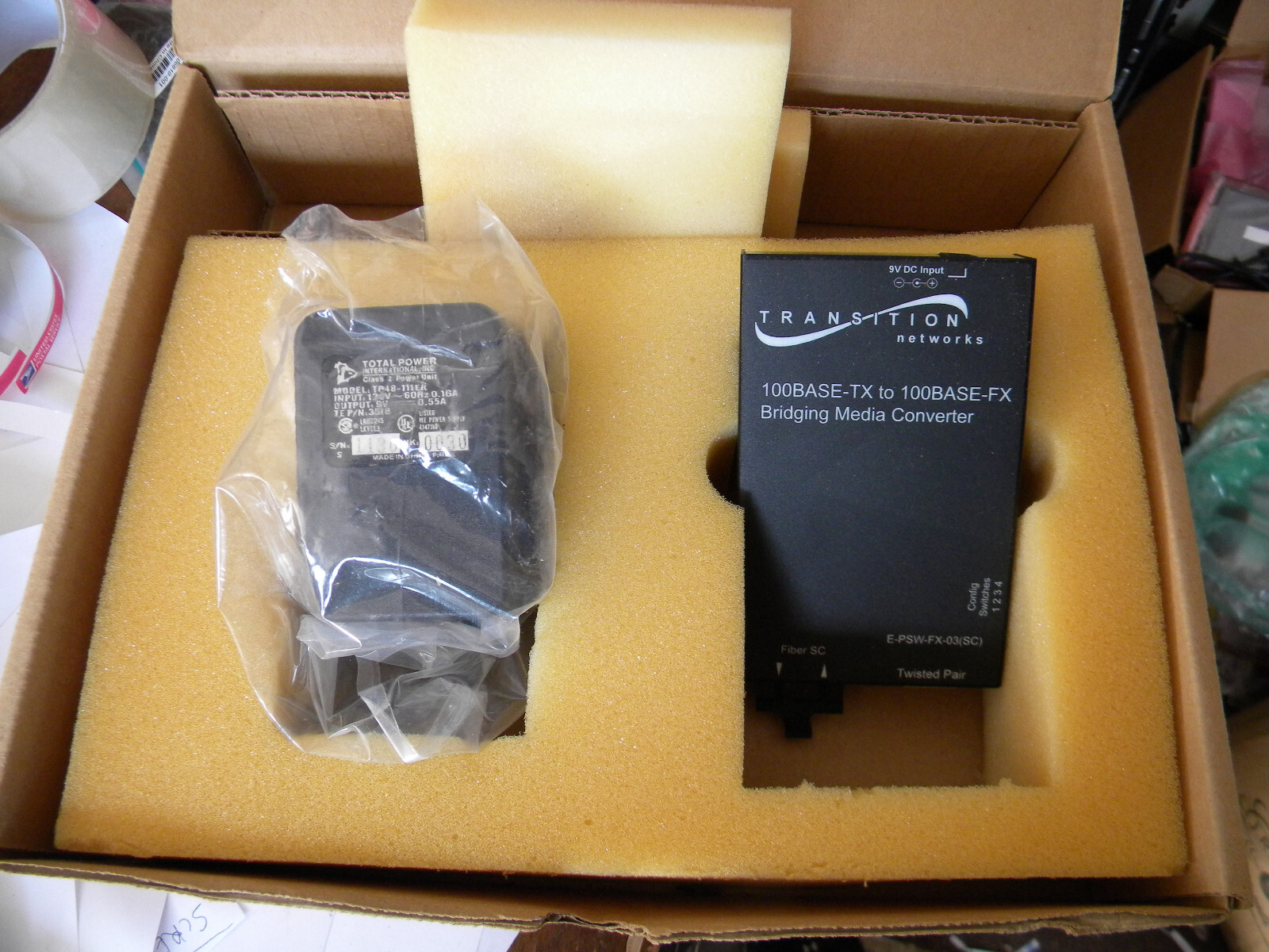 New Transition Networks E-PSW-FX-03(SC) 100BASE-TX to 100BASE-FX