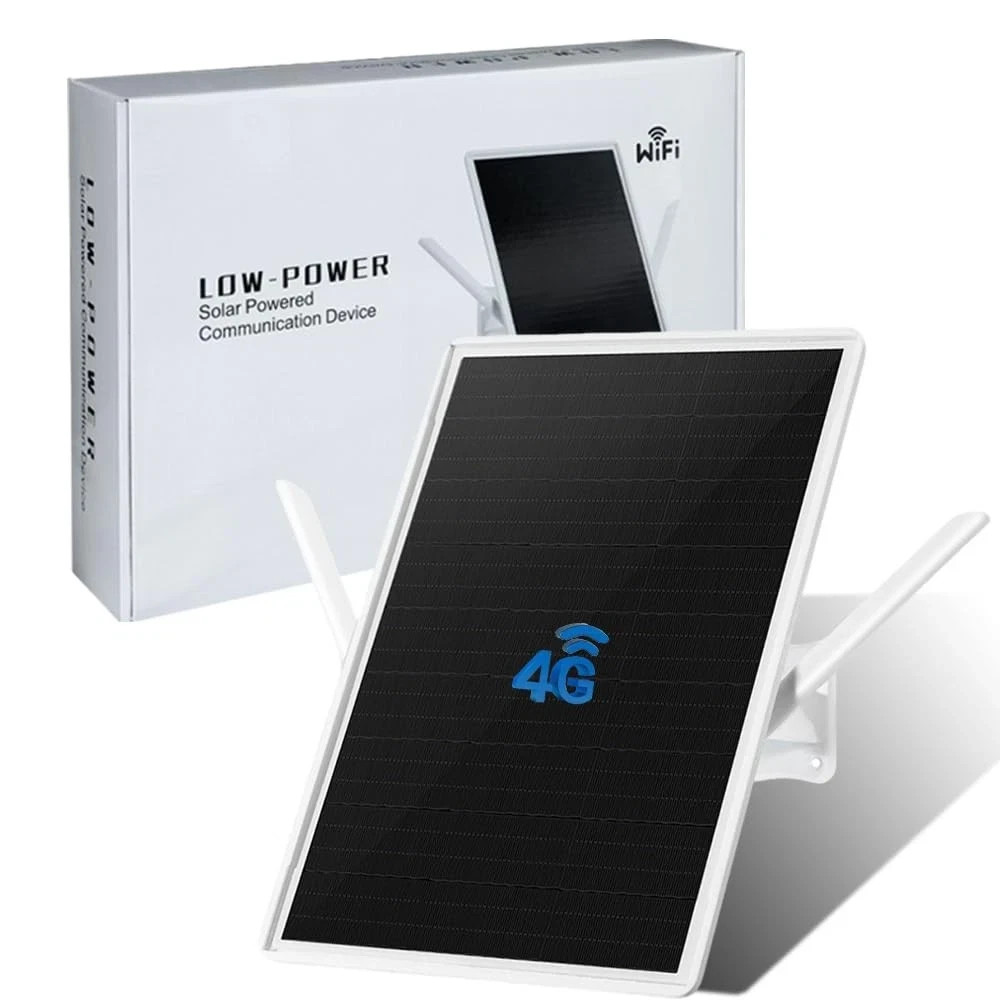 LCLCTEK® Solar Powered 4G LTE Modem Router Up to150-Feet, Outdoor 15in