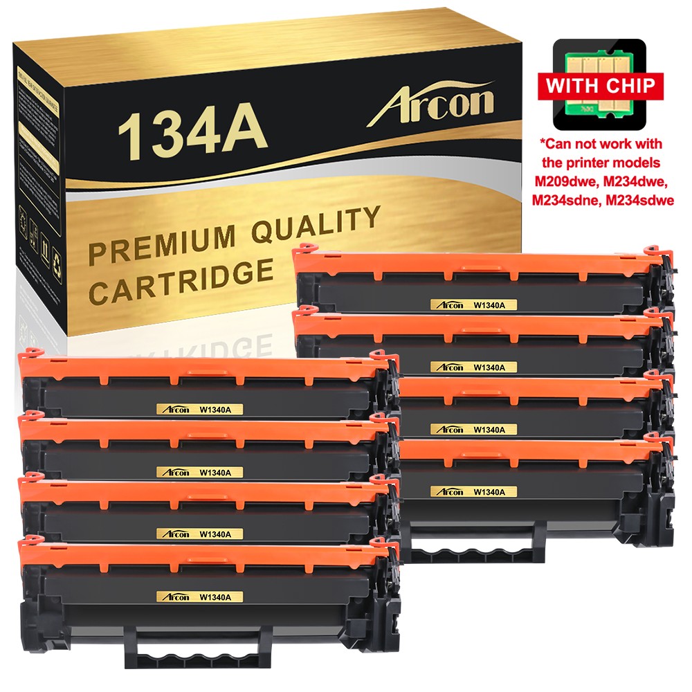 8PK W1340A Toner Cartridge With Chip Fit For HP 134A LaserJet M209dw MFP M234sdw