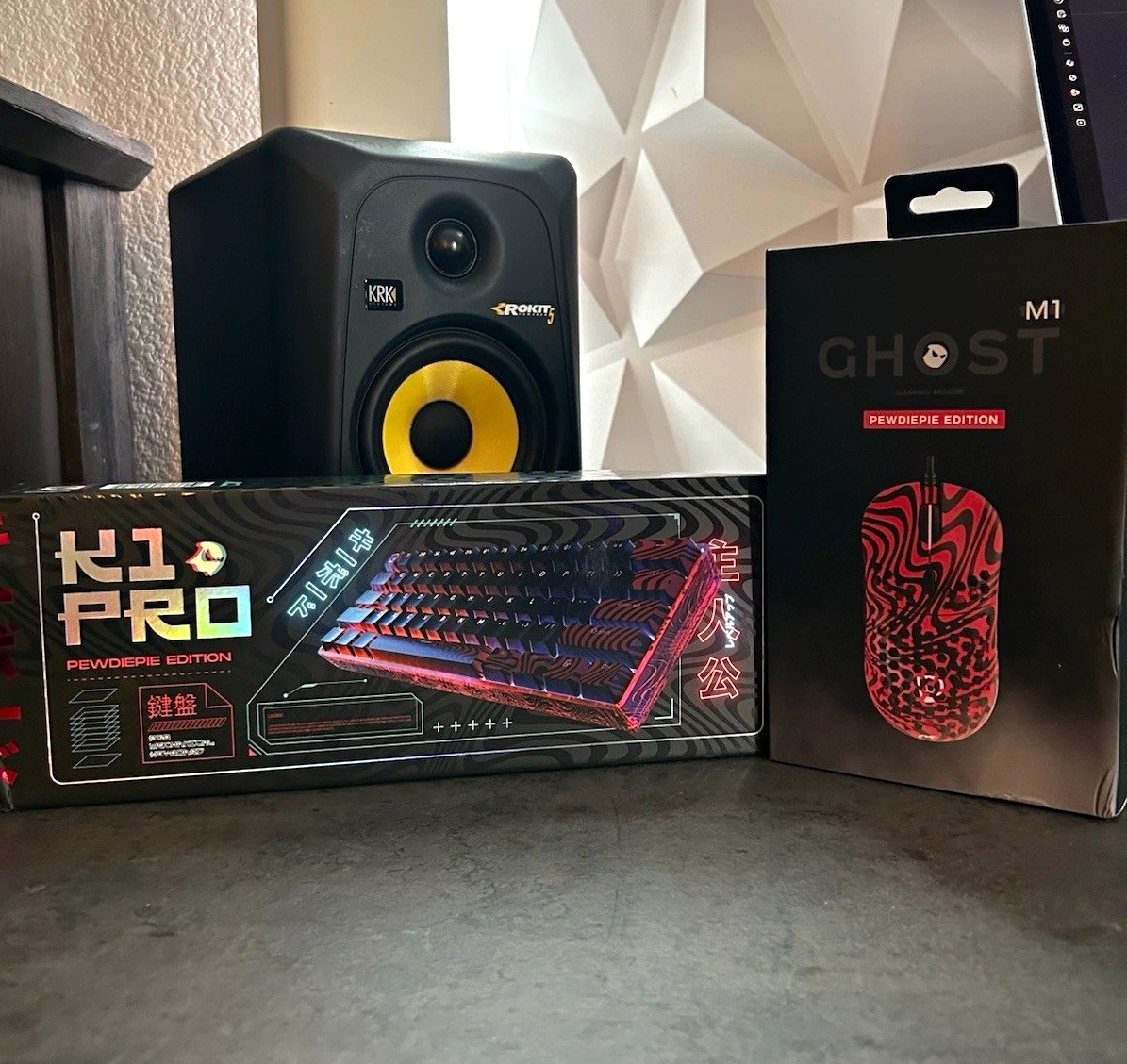 GHOST K1 Pro PewDiePie Limited Edition Keyboard + GHOST M1 Mouse