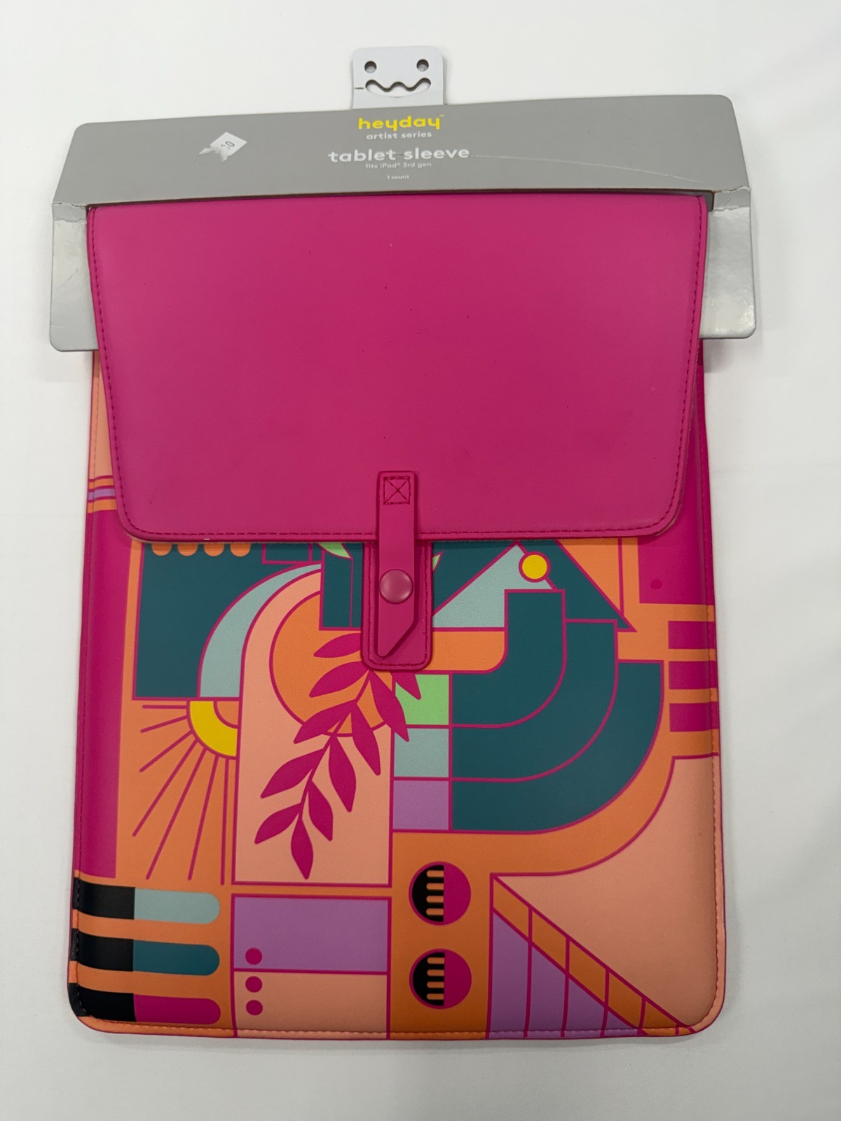 Heyday Artist Series Tablet Sleeve Pink Geometric Pattern For Apple iPad 3rd Gen