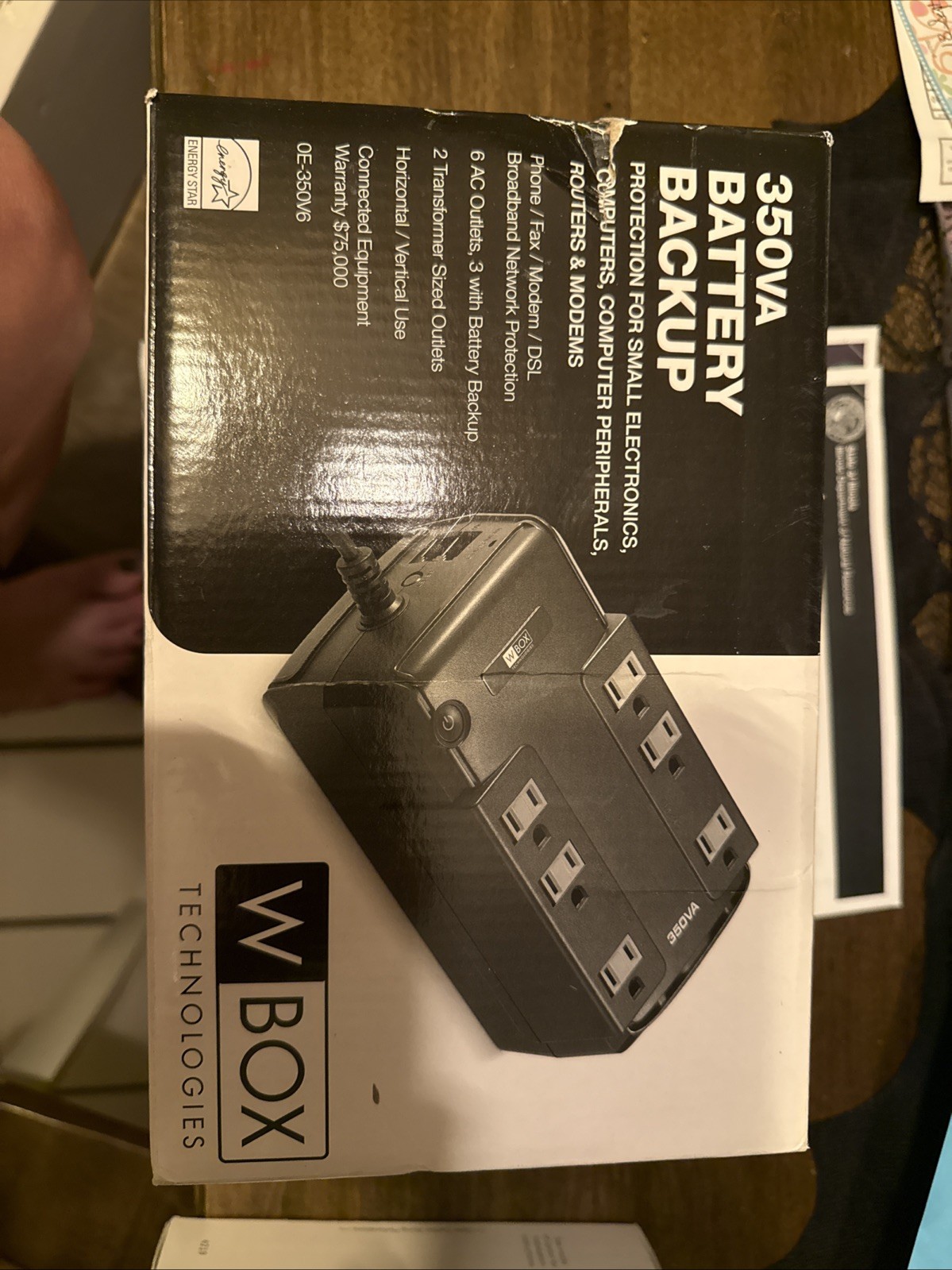 350VA Battery Backup WBox