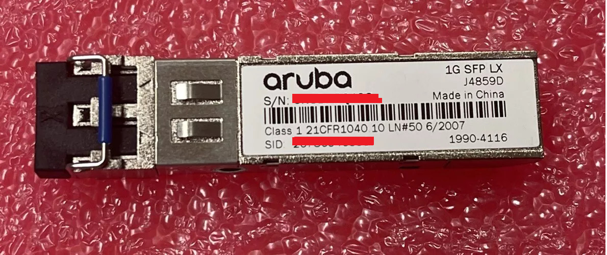 J4859D Aruba  HPE  1000BASE-LX SFP Transceiver Module Used