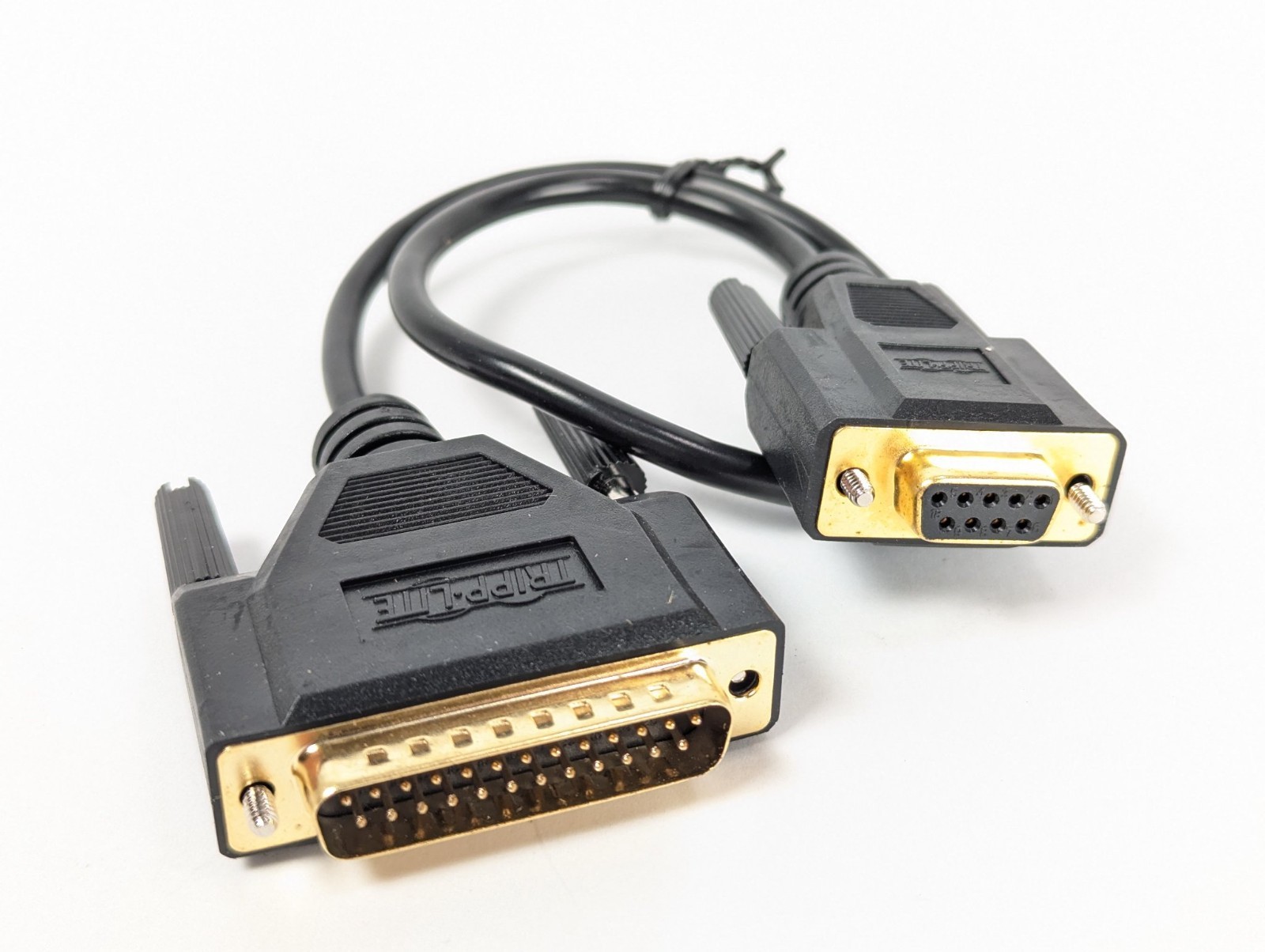 Tripp Lite P100-001 AT Serial Gold Adapter Cable DB9 Female to DB25 Male 1 Foot