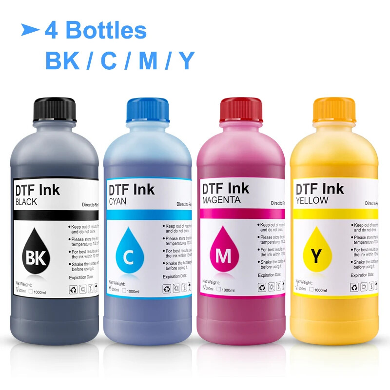 500ML/Set DTF Ink For Epson DX5 DX7 5113 4720 I3200 1390 1430 I3200 XP600 L1800