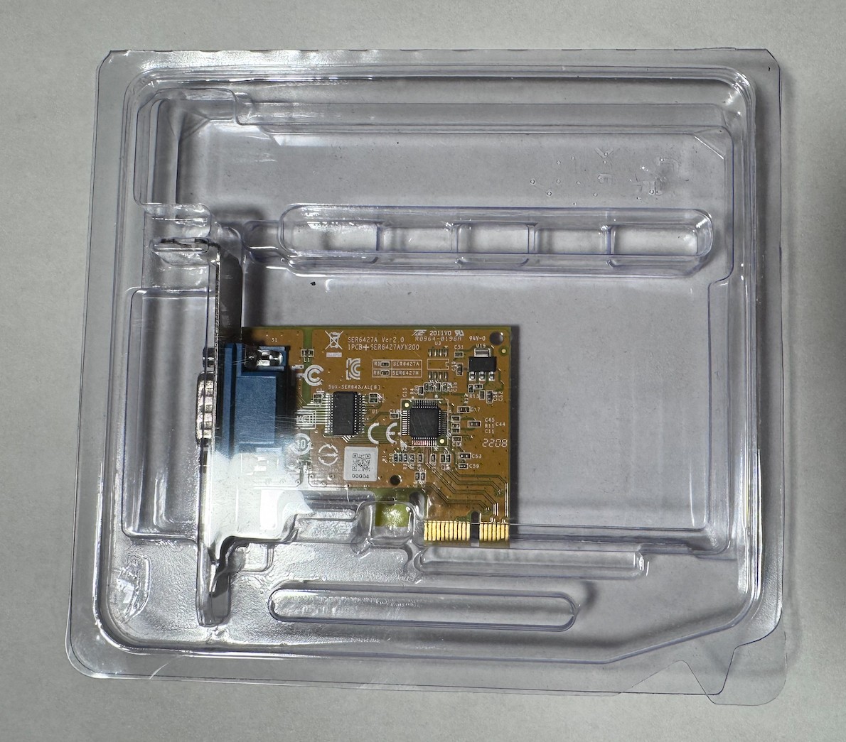 Genuine Sunix DB9 Serial Port RS-232 PCIe Interface Card SER6427A Dell JRDXV