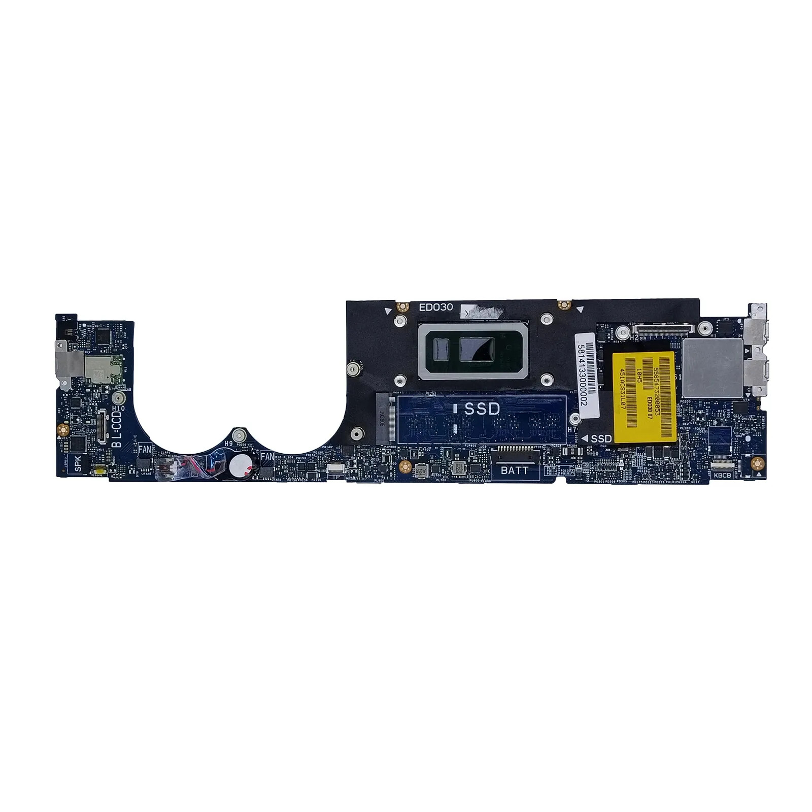 0YFCR8 05F77F 0XTG20 0XDVJ0 For DELL XPS 13 9380 Laptop Motherboard LA-E672P
