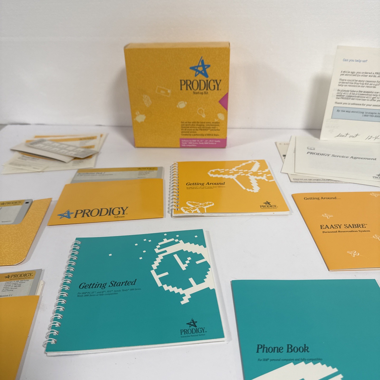 Vintage Prodigy Start Up Kit PC Computer Software IBM Tandy Retro Memorabilia