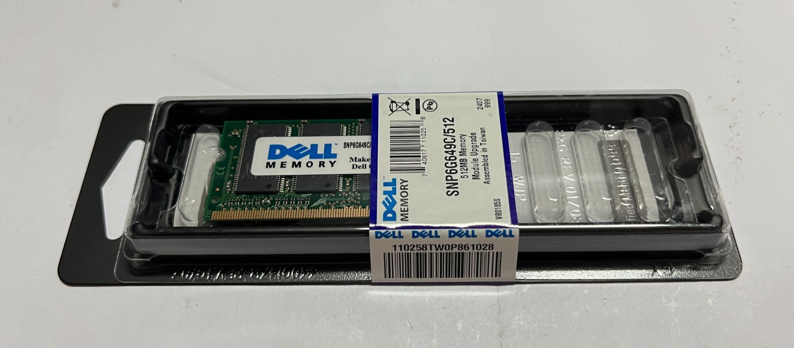 Dell ProMOS 512MB PC2700 SNP6G649C DDR-333 SoDIMM Laptop Memory