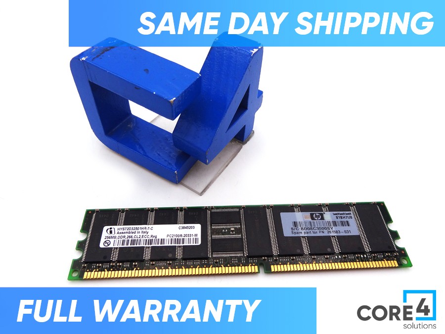 COMPAQ 261583-031 256MB DDR PC2100 ECC SDRAM *New Sealed*
