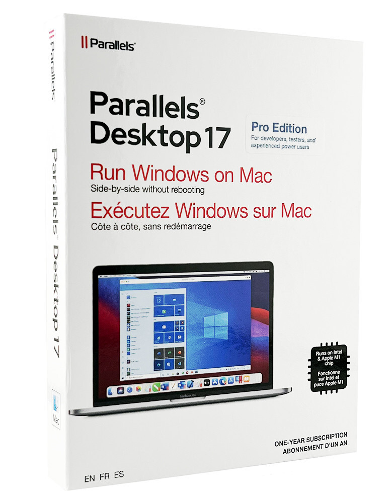 Parallels Desktop 17 PRO - 1 Year Subscription, New Retail Box