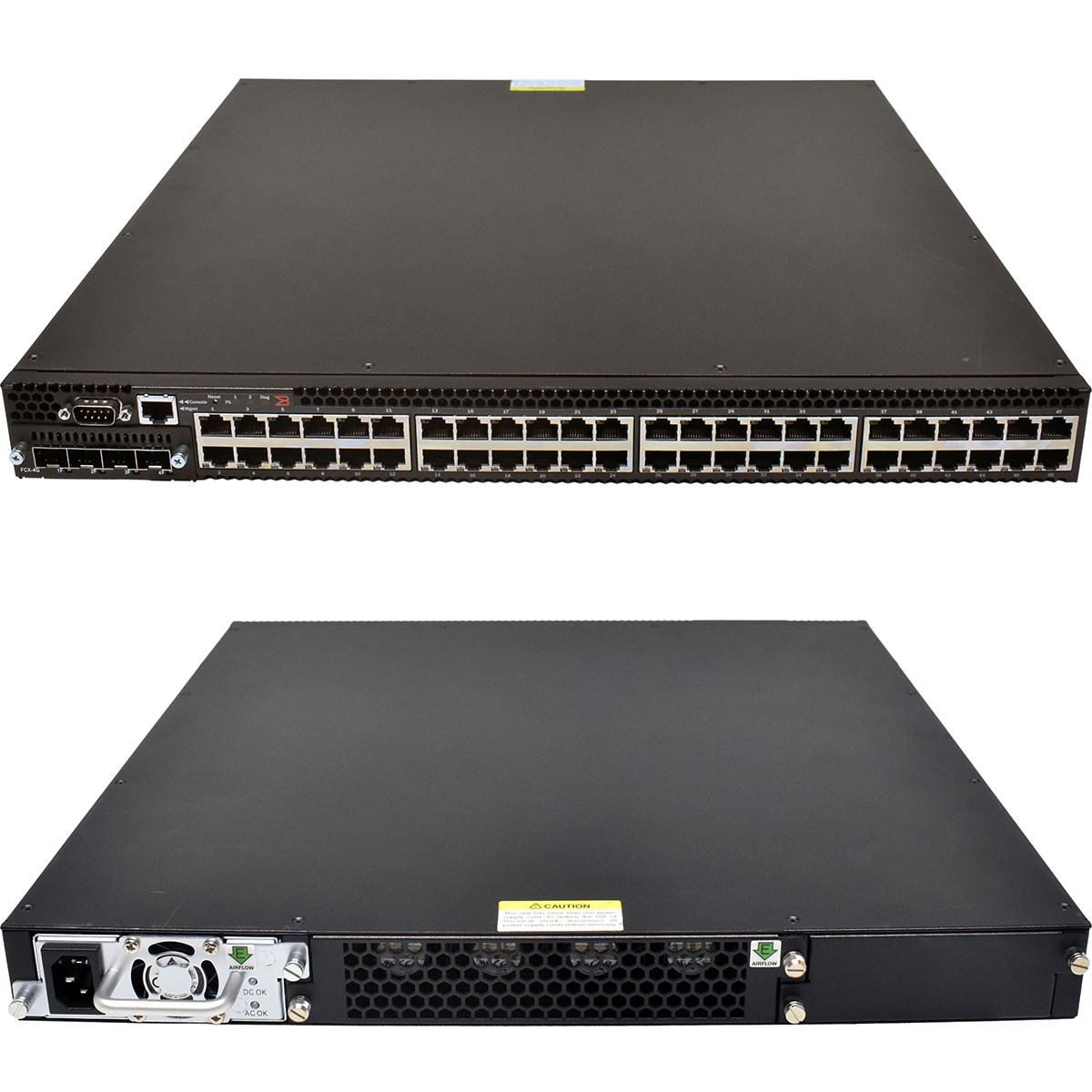 Brocade Fastiron FCX648-E 80-1003605-0X 48x RJ-45 GE Switch + Modules FCX-4G