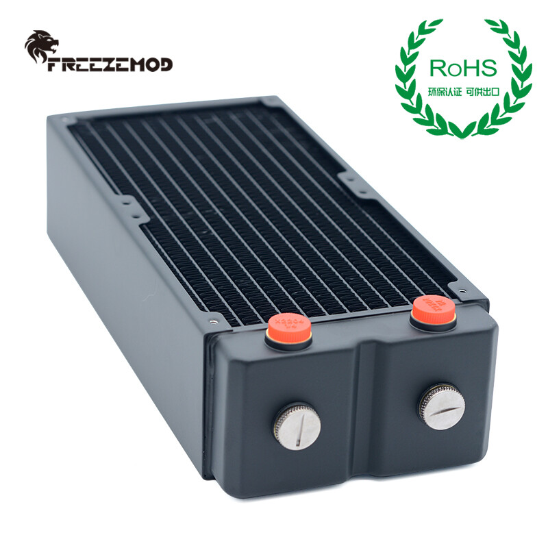FreezeMod 240mm G1/4" Copper Radiator 65mm Thick for PC Water Cooling TSRP-HP65
