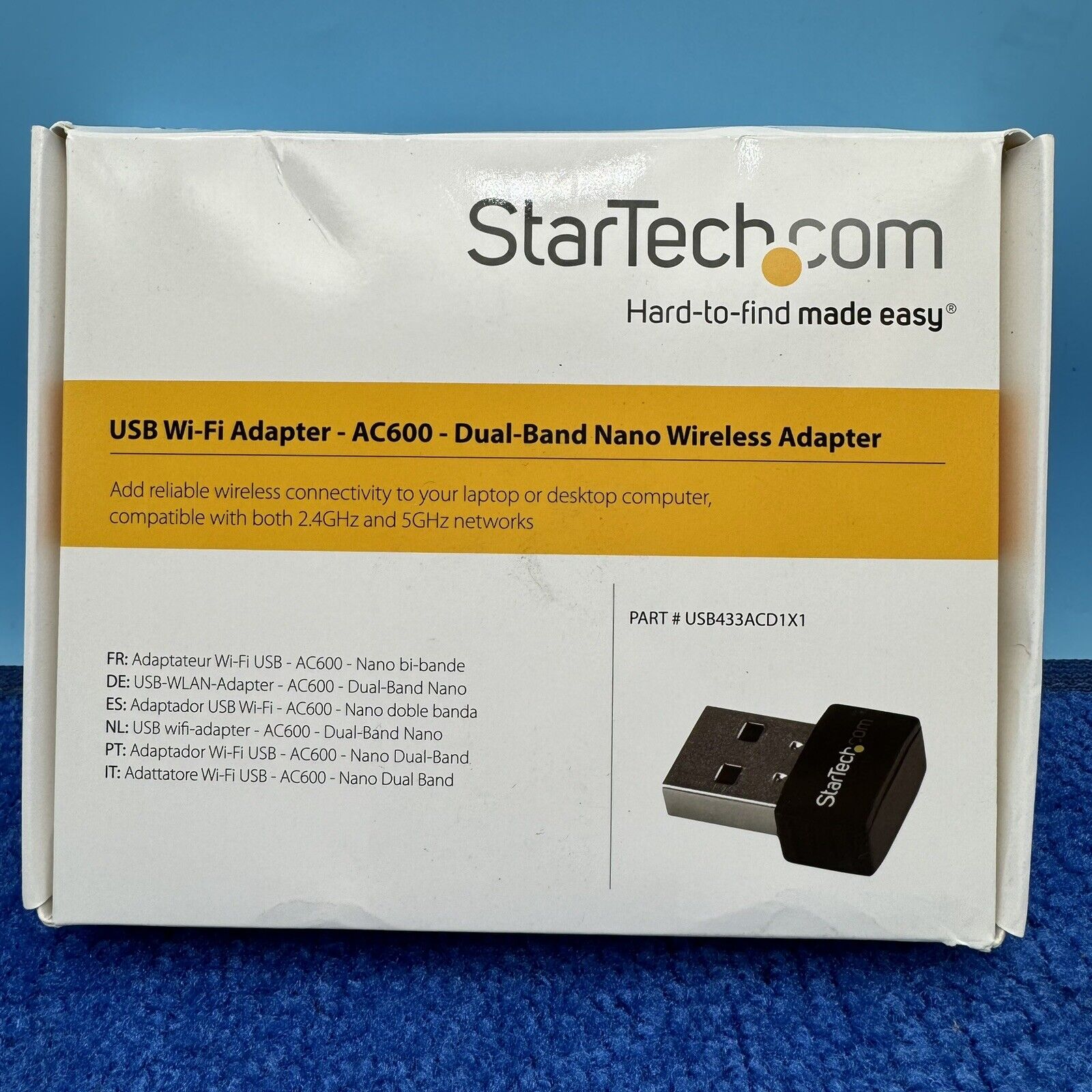 StarTech USB Wi-Fi Adapter - AC600 - Dual-Band Nano Wireless Adapter USB433ACD1X