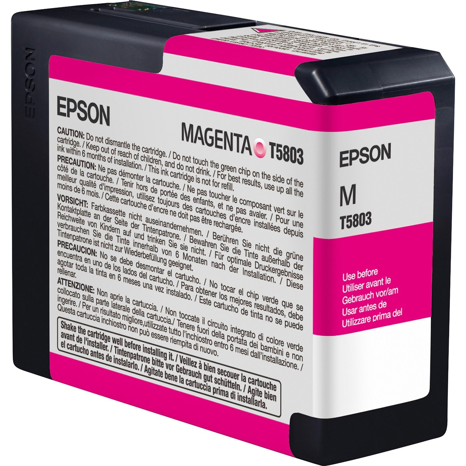 Epson UltraChrome K3 Original Ink Cartridge - T580A00?LA - 010343873636