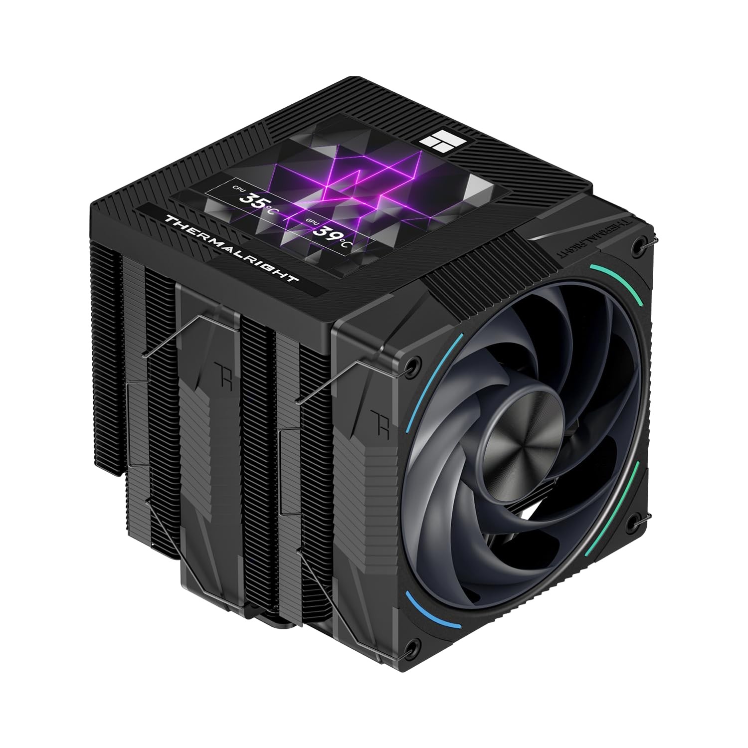 Thermalright Phantom Spirit 120 Vision EVO CPU Air Cooler, Twin Tower Black 