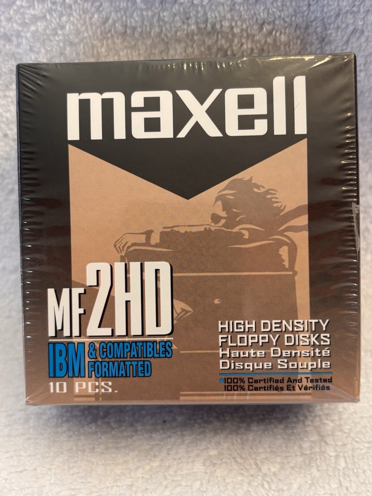 Maxell MF2HD IBM Formatted High Density Floppy Disks 10 Pcs New Sealed