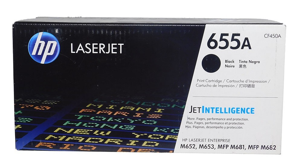 HP 655A/CF450A Black Toner Cartridge - New in Box