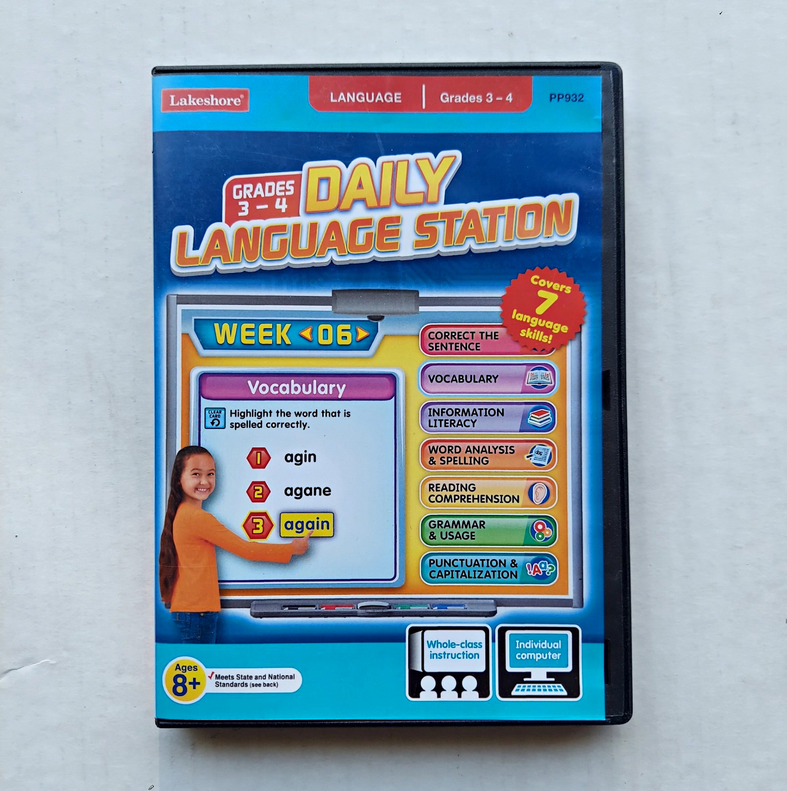 Lakeshore, Daily Language Station, Grades 3-4, CD Windows/Mac Single User, PP932
