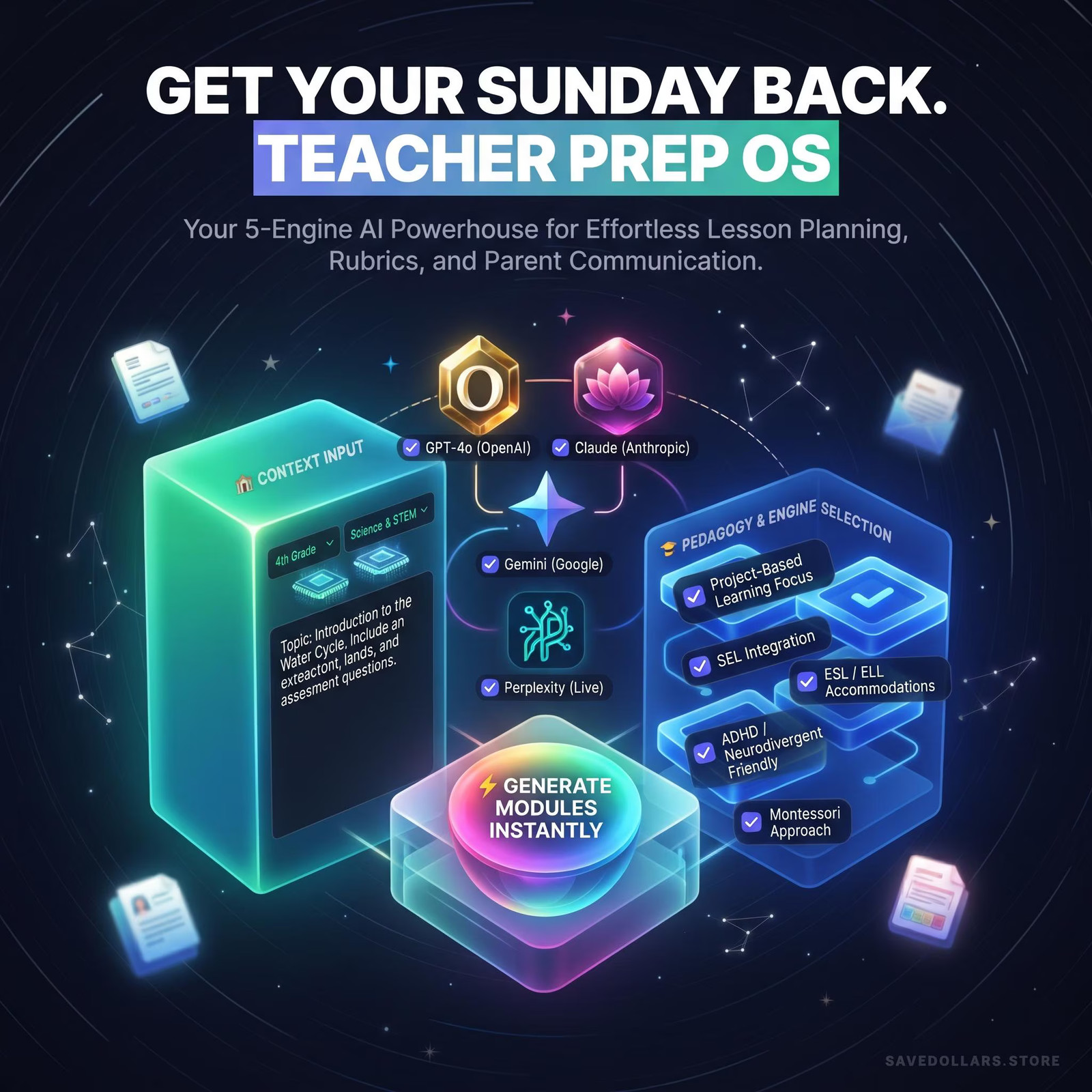 AI Teacher Productivity OS - Lesson Plans, Grading Rubrics, Email System