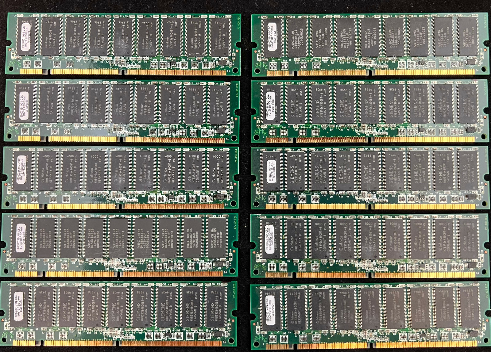 Lot of 10 Approved MEM-VIP6-64M-SD 64MB ECC SDRAM DIMM PC133 Memory Module