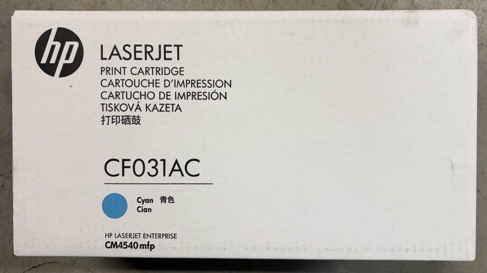 HP Laser Jet Print Cartridge Cyan CF031AC