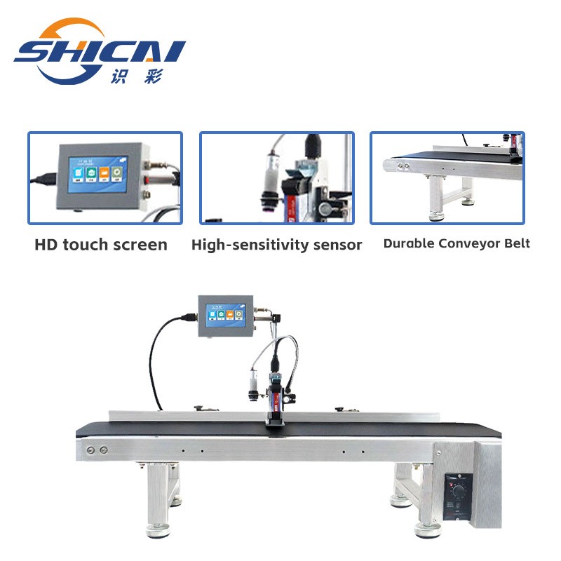 Inline Inkjet Coder 12.7mm Date Code Printer for Flat Surface