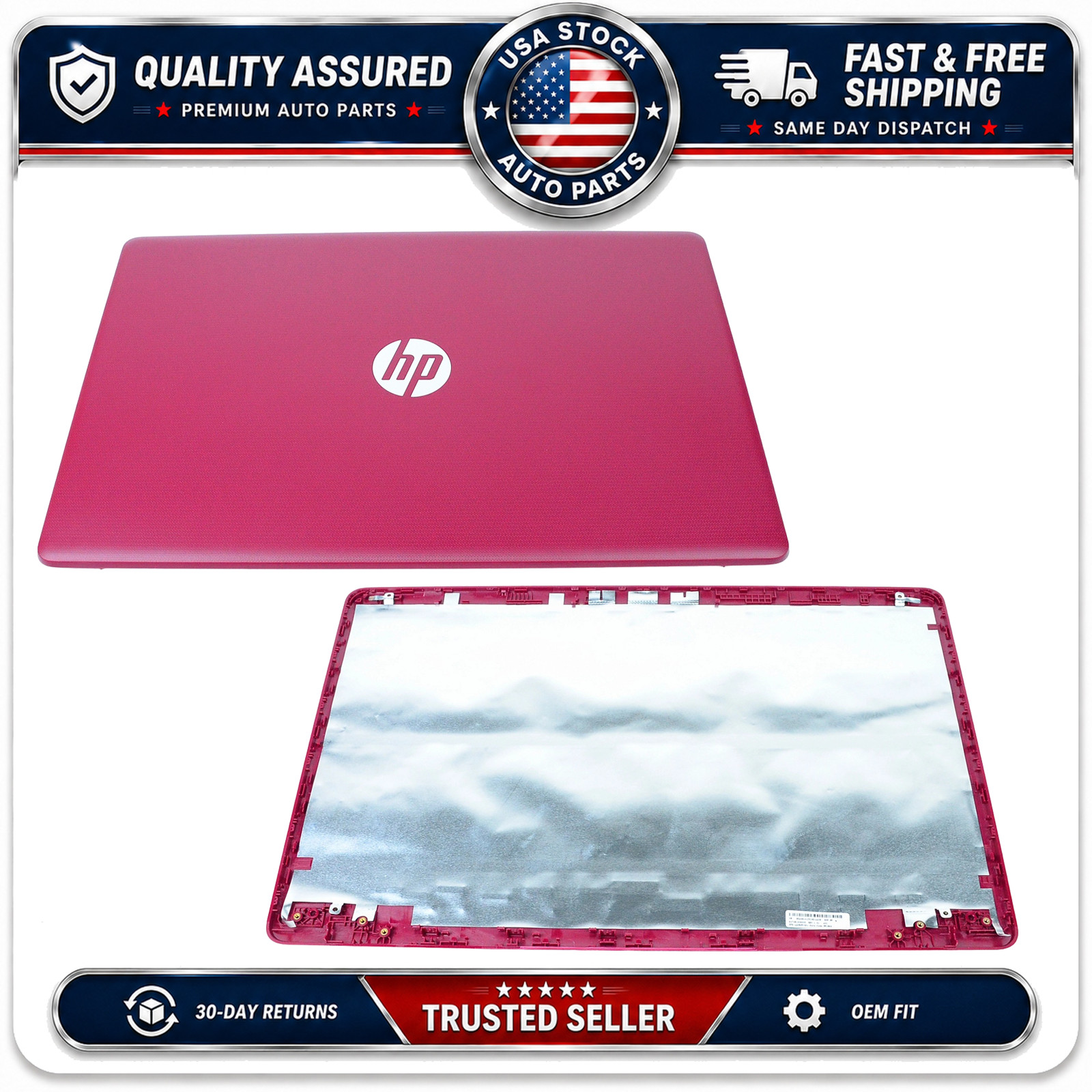 Maroon Burgundy LCD Rear Cover Top Shell for HP Pavilion 17-BY/17BY/17-CA/17T-BY