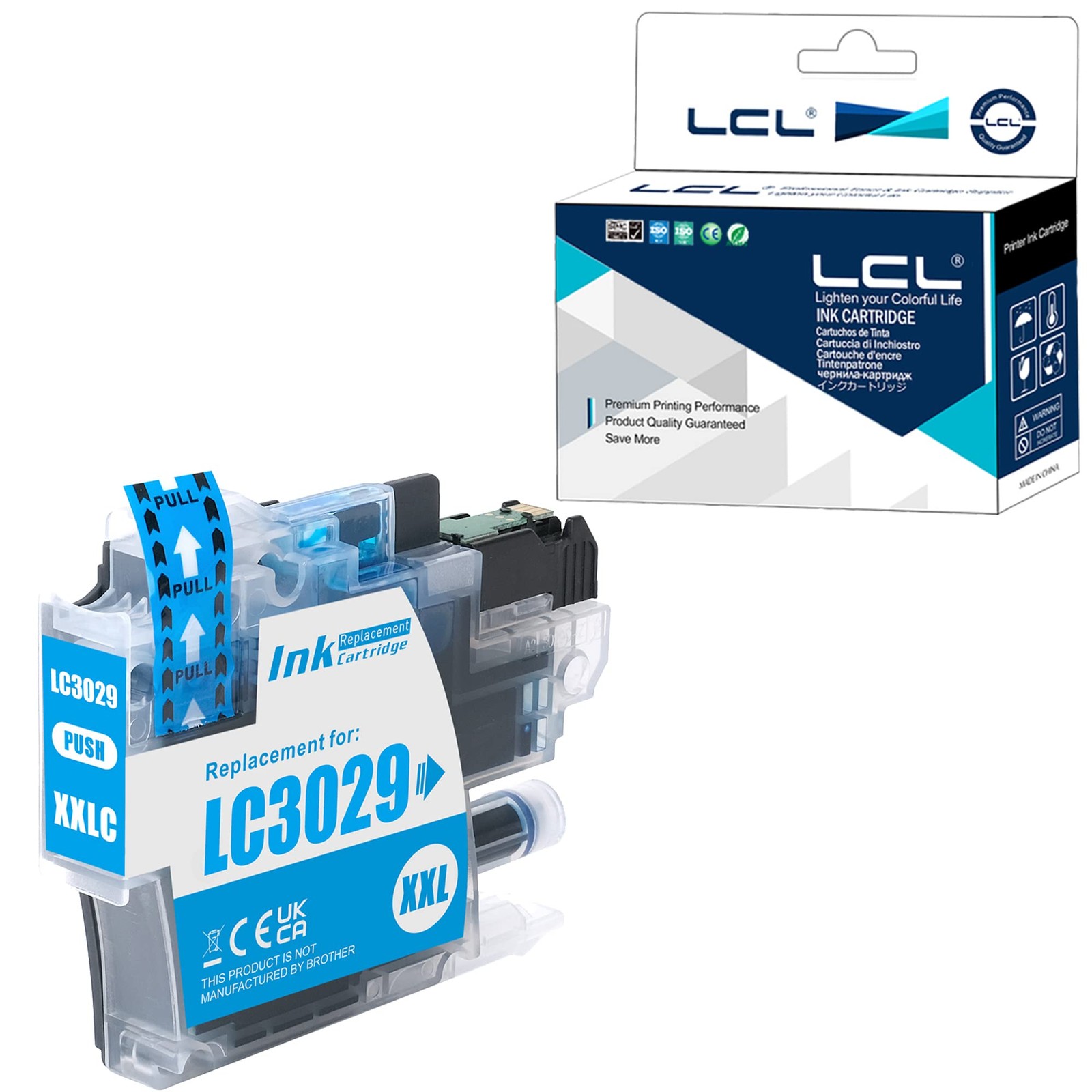 Compatible Cyan Ink Cartridge Replacement for Brother LC3029 High Yield MFC-J583