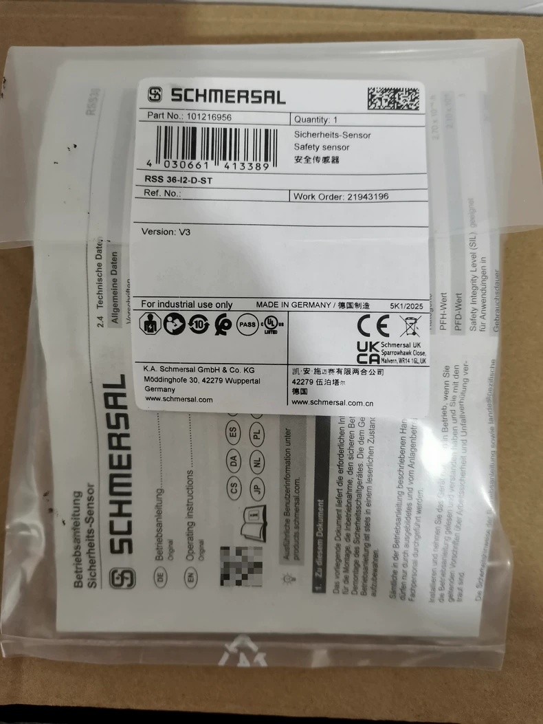 1pc Brand New Schmersal RSS36-I2-D-ST Safety Sensors Fast FedEx or DHL