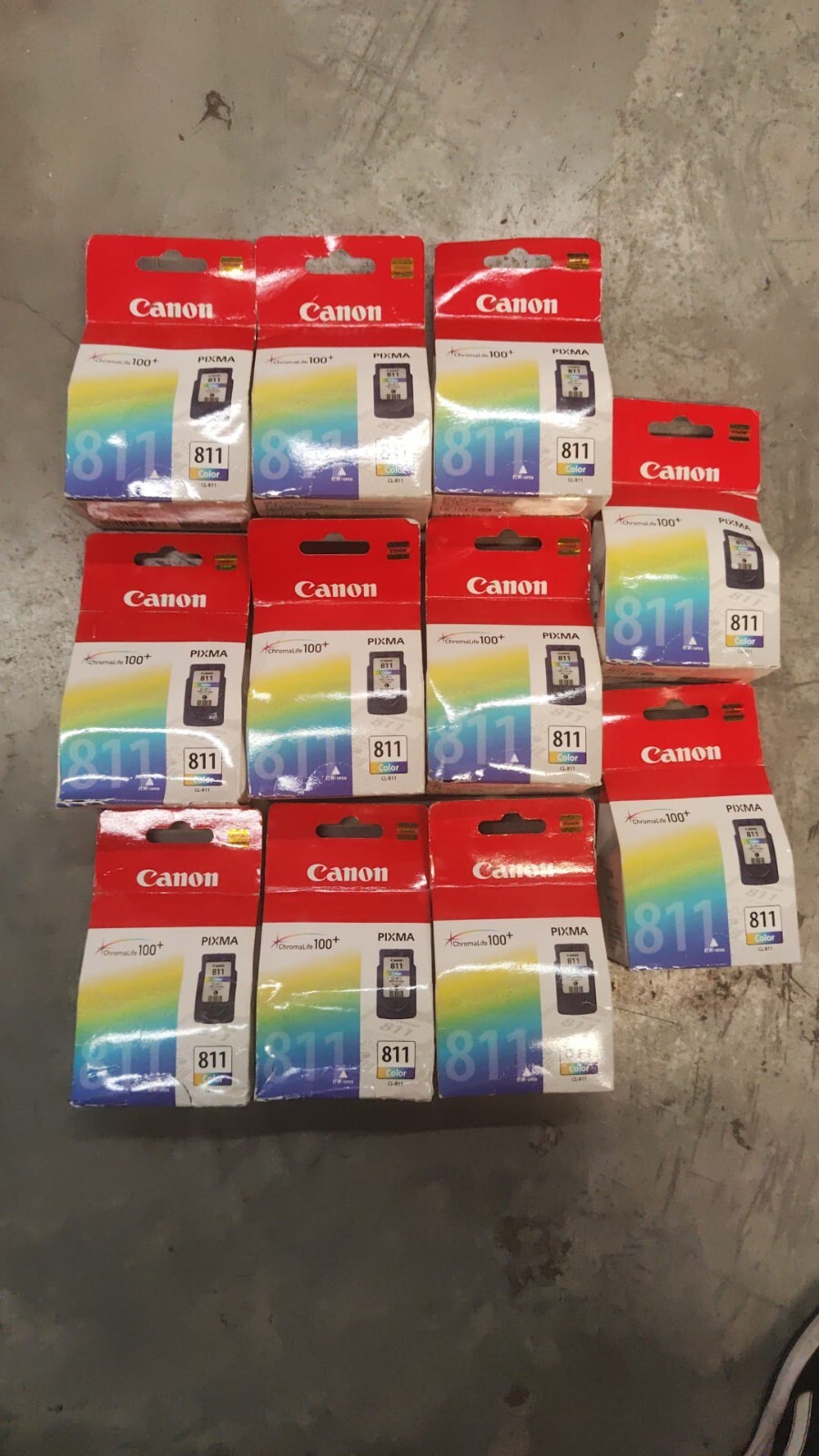 11x Genuine Canon PIXMA CL-811 Colour Ink Cartridges - NEW Canon 811