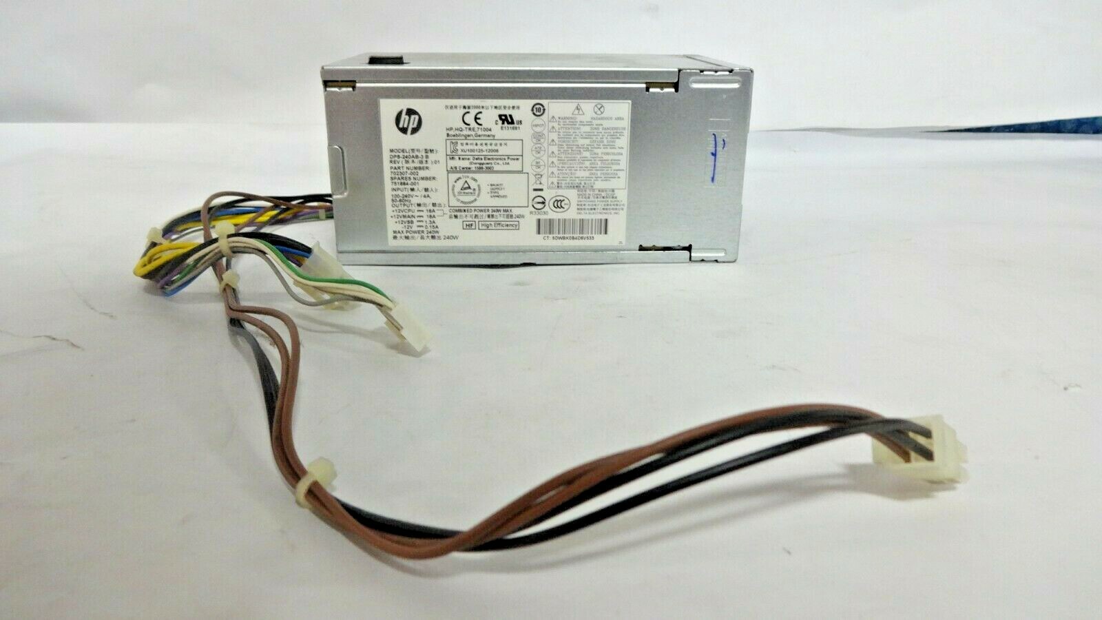 HP 240W Power Supply EliteDesk 800 705 G2 G1 SFF DPS-240AB-3 B 702307-002, 309