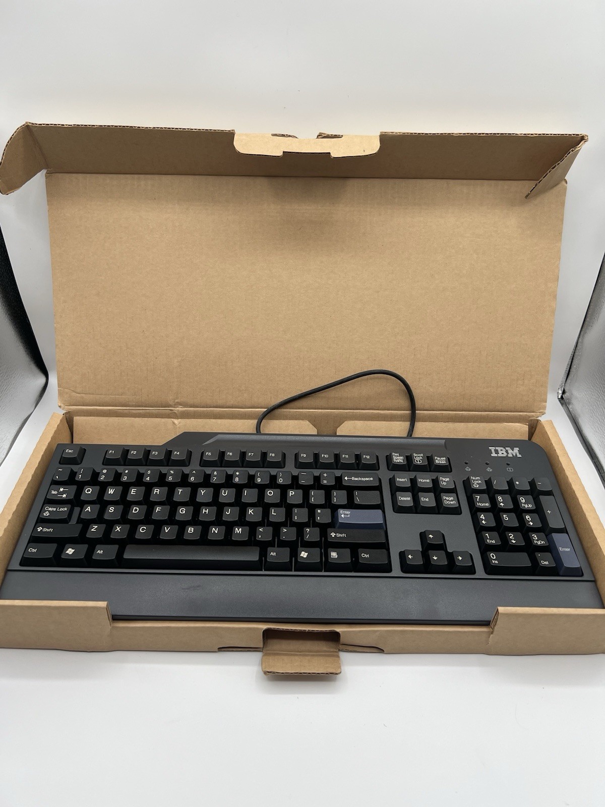 IBM Wired Black Keyboard Model KB-0225 PS/2  New Open Box