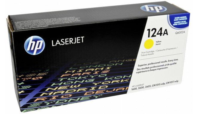 HP Q6002A Yellow Toner Cartridge LaserJet 1600 2600n - New Sealed Box Genuine