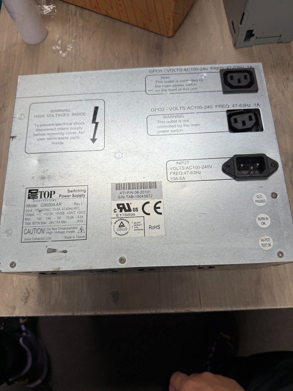 Top Microsystems Switching Power Supply G5600A AR READ