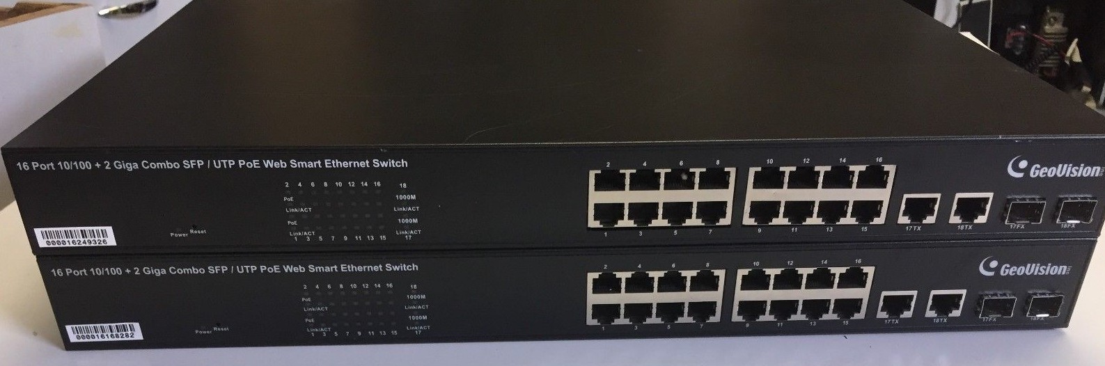 1 Geovision GV-POE1601 16 Port In A Great Condition,30 Days Money Back