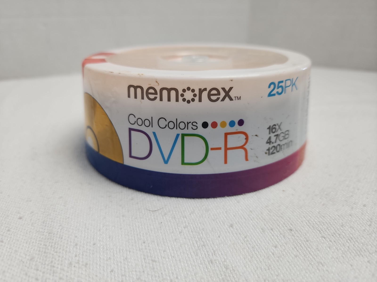 Memorex 16X Cool Color 4.7GB DVD-R 120Min 25 Pack Blank DVD-R SEALED Priority