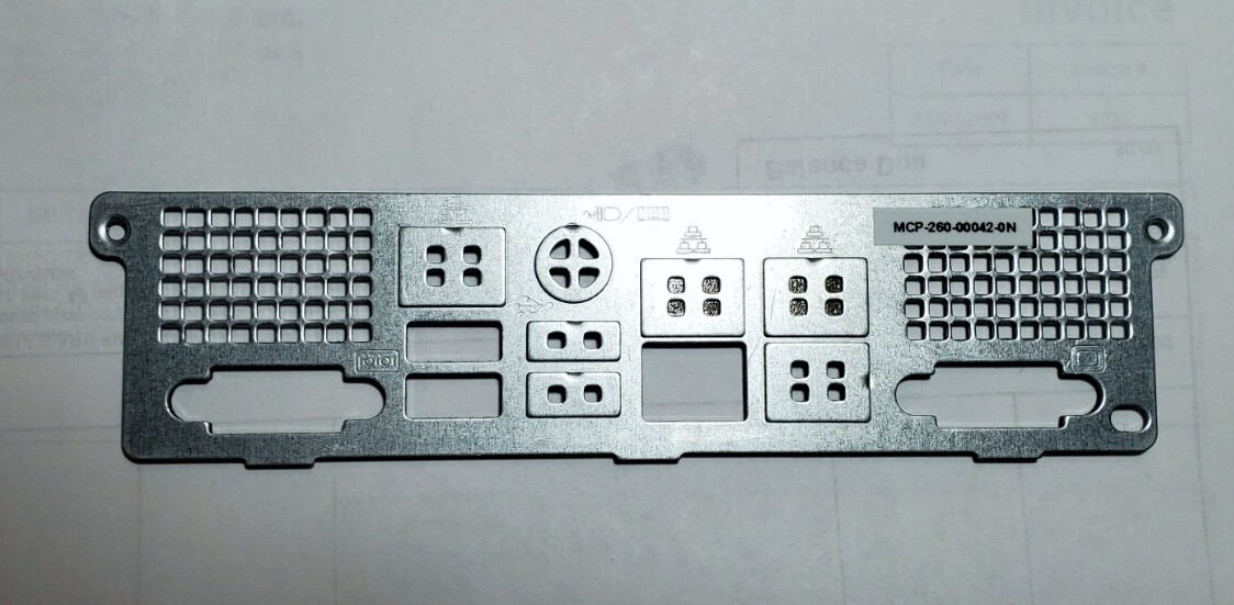 Supermicro IO I/O Shield Back Plate MCP-260-00027-0N 00042 00078 1U Server  NEW