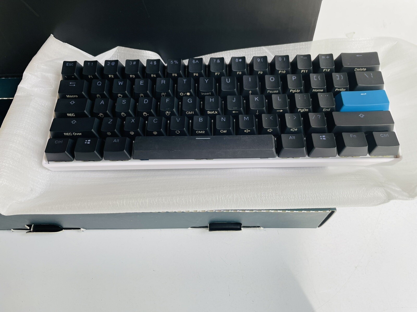 BOYI 61 Key Mini Mechanical Game Keyboard, RGB LED Black Switches