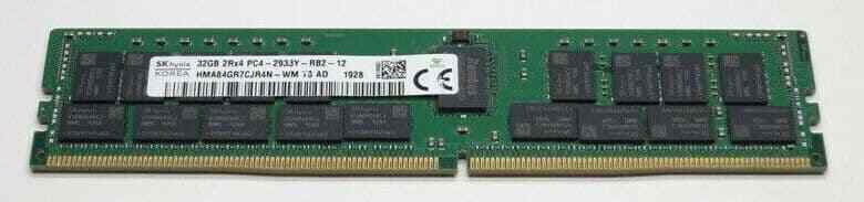 SK HYNIX HMA84GR7CJR4N-WM 32GB 2Rx4 RDIMM DDR4 PC4-2933Y ECC Server Memory