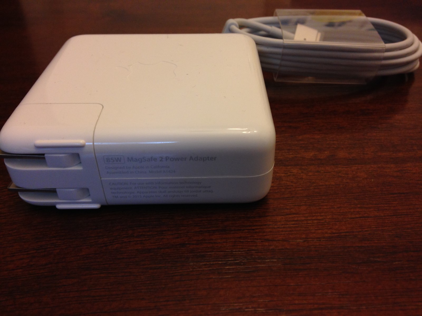 ORIGINAL GENUINE APPLE MACBOOK PRO RETINA MAGSAFE 2 85W AC POWER ADAPTER A1424